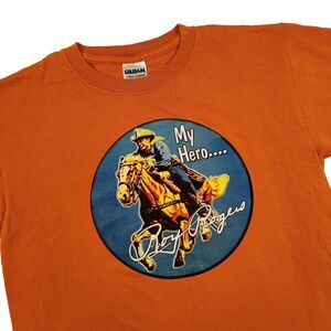 Vintage VTG My Hero... Roy Rogers w/ Trigger T-Shirt Men's Size Small
